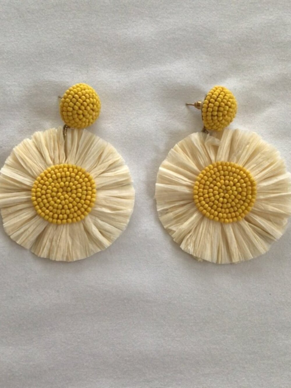 Baublebar Lightweight Raffia Flower Earrings